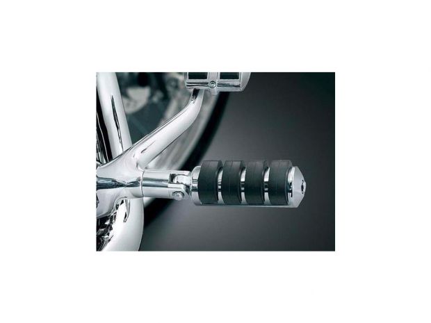 Paire de Platines / plateformes repose pieds universelles Chrome Conducteur pour  moto custom