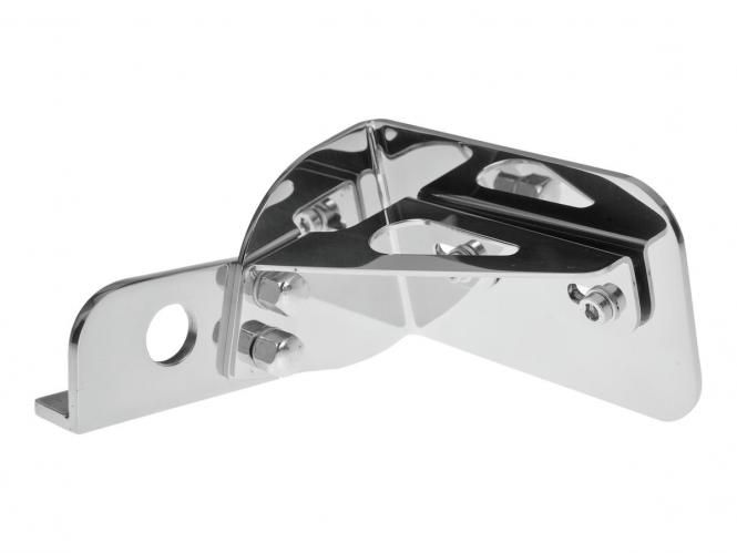 Thunderbike Side Mount License Plate, Short, Stainless Steel in Polished Finish For 1991-2003 XL Models (28-76-040)