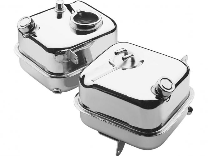 Custom Chrome Replacement Oil Tank For 4-Speed FL and FX Big Twin Models 65-E82 (78305)