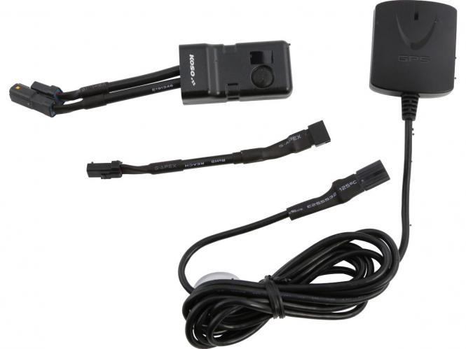 Koso GPS Tachometer Plug And Play Kit in Black Finish (900295)
