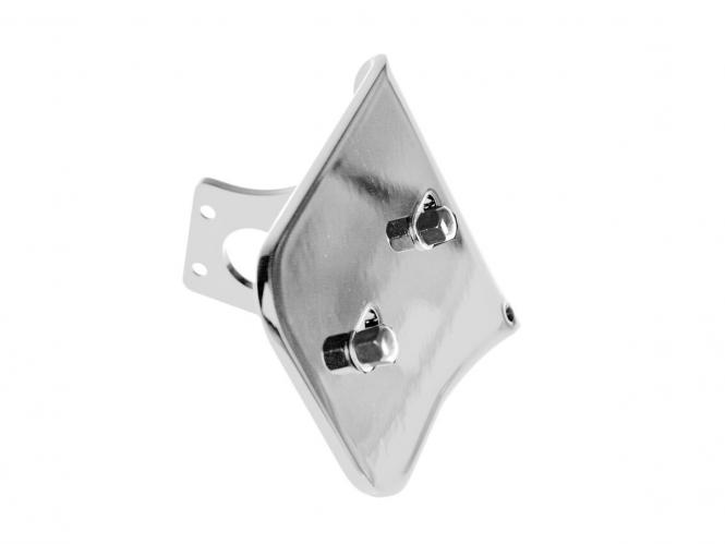 Thunderbike License Plate Side-Mount Bracket, Short in Stainless Steel Polished Finish For 2018-2020 Softail (Except FXFB 2018-2020, FXFBS 2018-2020) Models (900353)