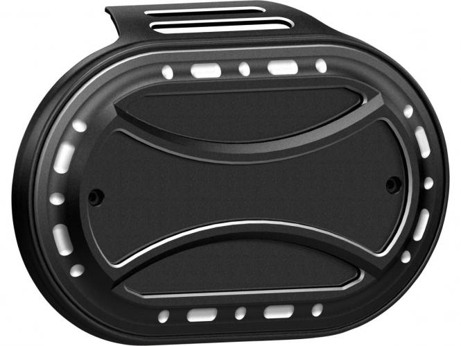Thunderbike Oval Torque Airbox Cover In Black For HD M8 114 Models Or Thunderbike Oval Kits (96-74-070)