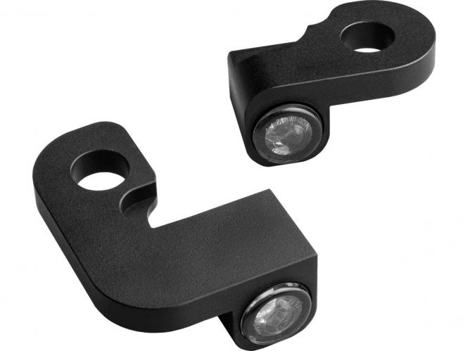 Heinz Bikes NANO Series LED Handlebar Turn Signals in Black Finish With Position Light For 1990-2003 XL Models (HBTSN-XL-03-PL)