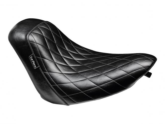 Le Pera Bare Bones Diamond Stitch Solo Seat In Black For Harley ...