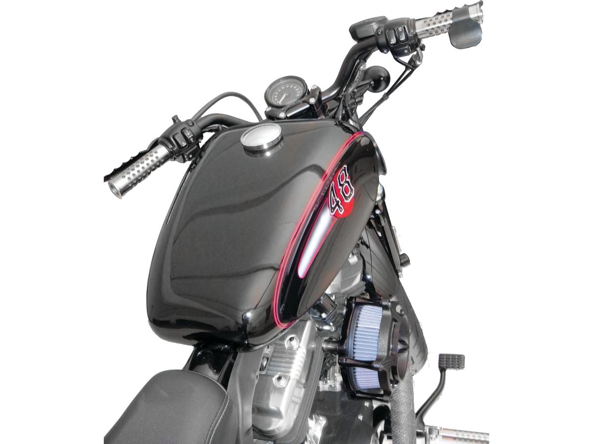 SPORTSTER STEEL GAS TANK SUPER NARROW - Rogue Motorcycles